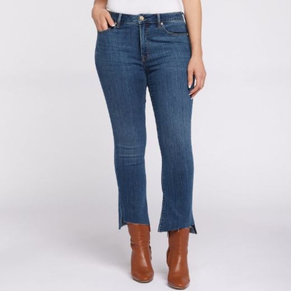 Seven7 THE TRIBECA HIGH RISE STRAIGHT STEP HEM JEAN
